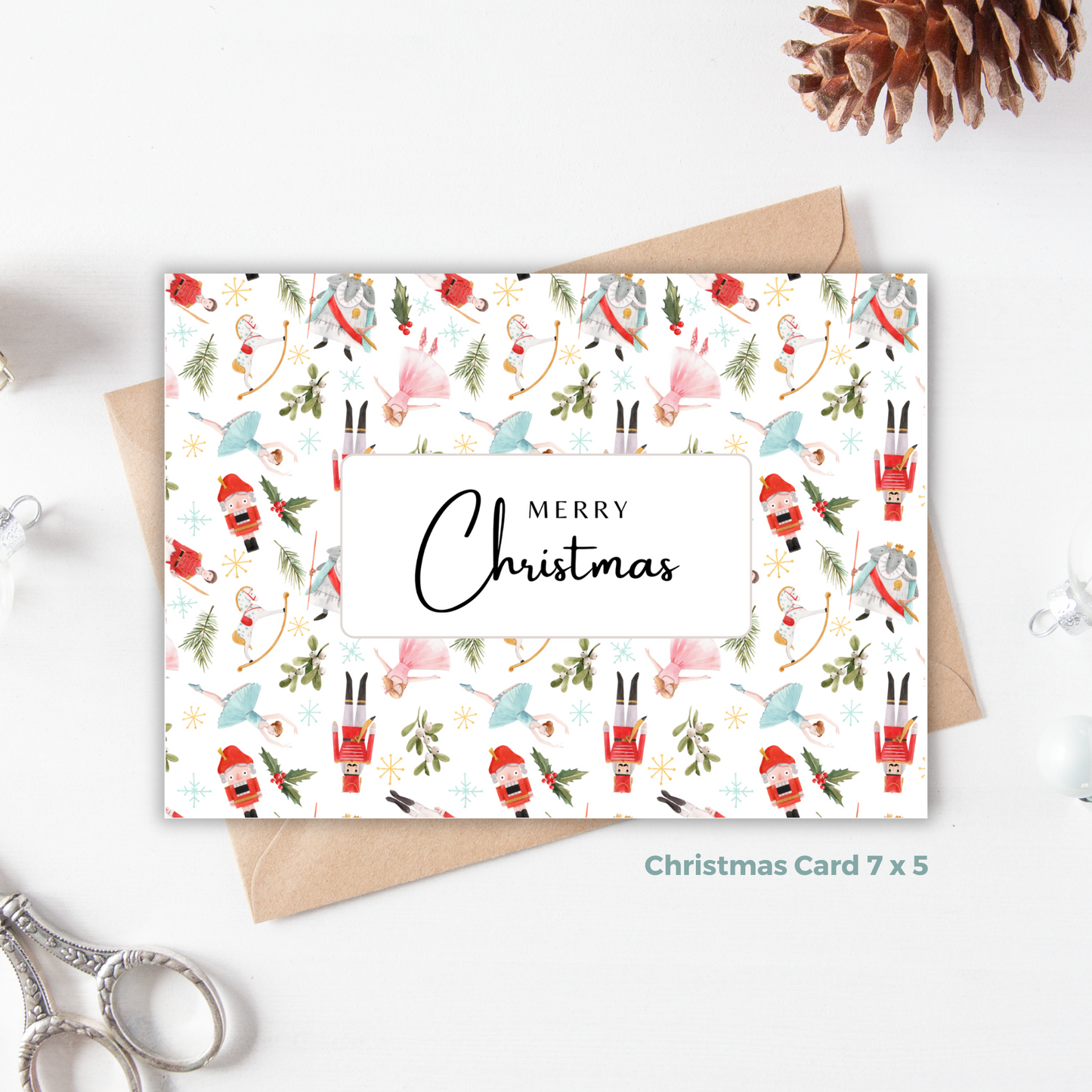 Printable Christmas Card - Nutcracker