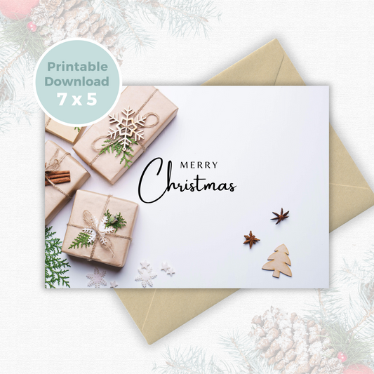 Printable Christmas Card - Presents