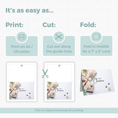 Printable Christmas Card - Presents