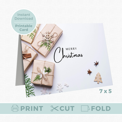 Printable Christmas Card - Presents