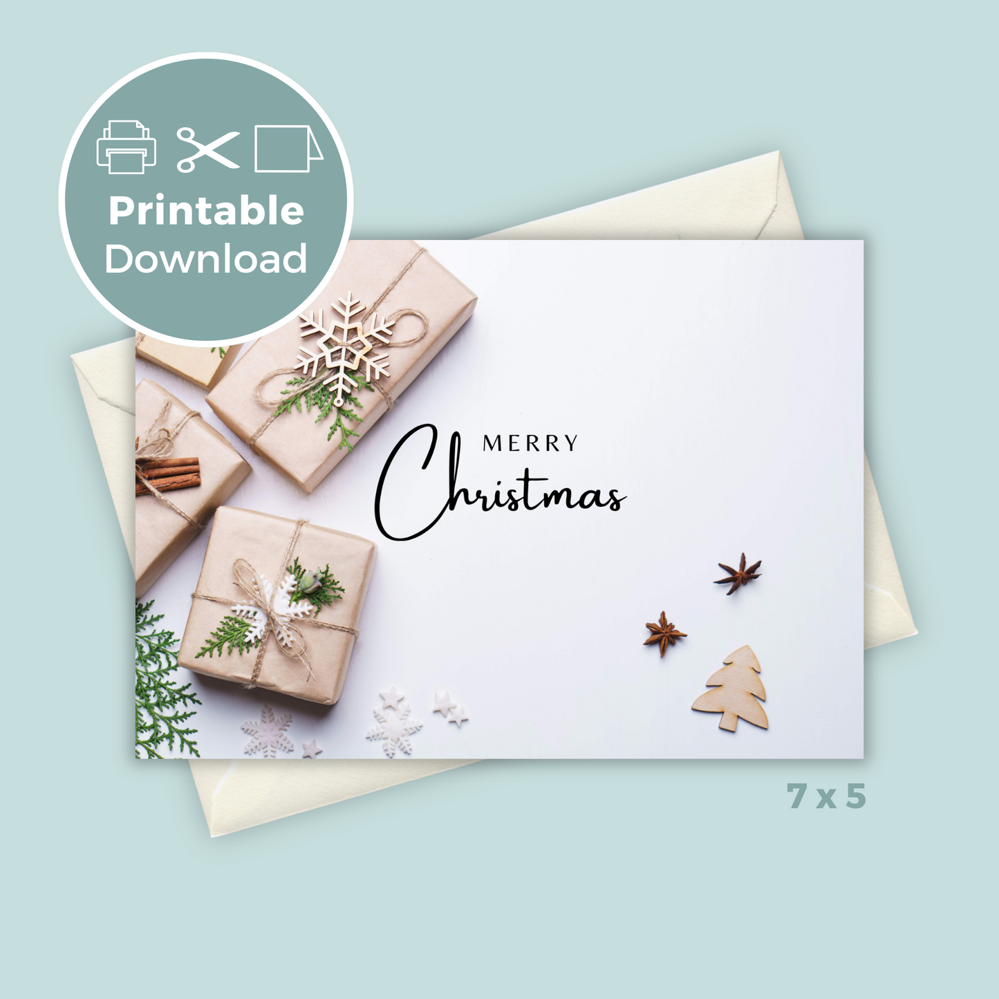 Printable Christmas Card - Presents