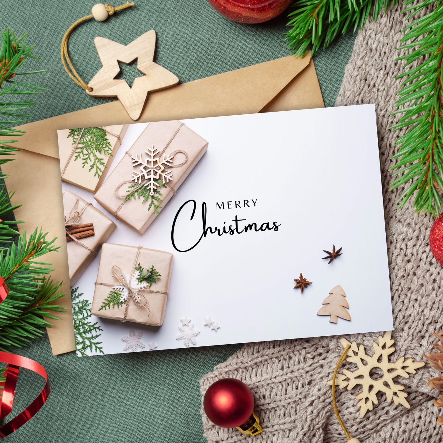 Printable Christmas Card - Presents