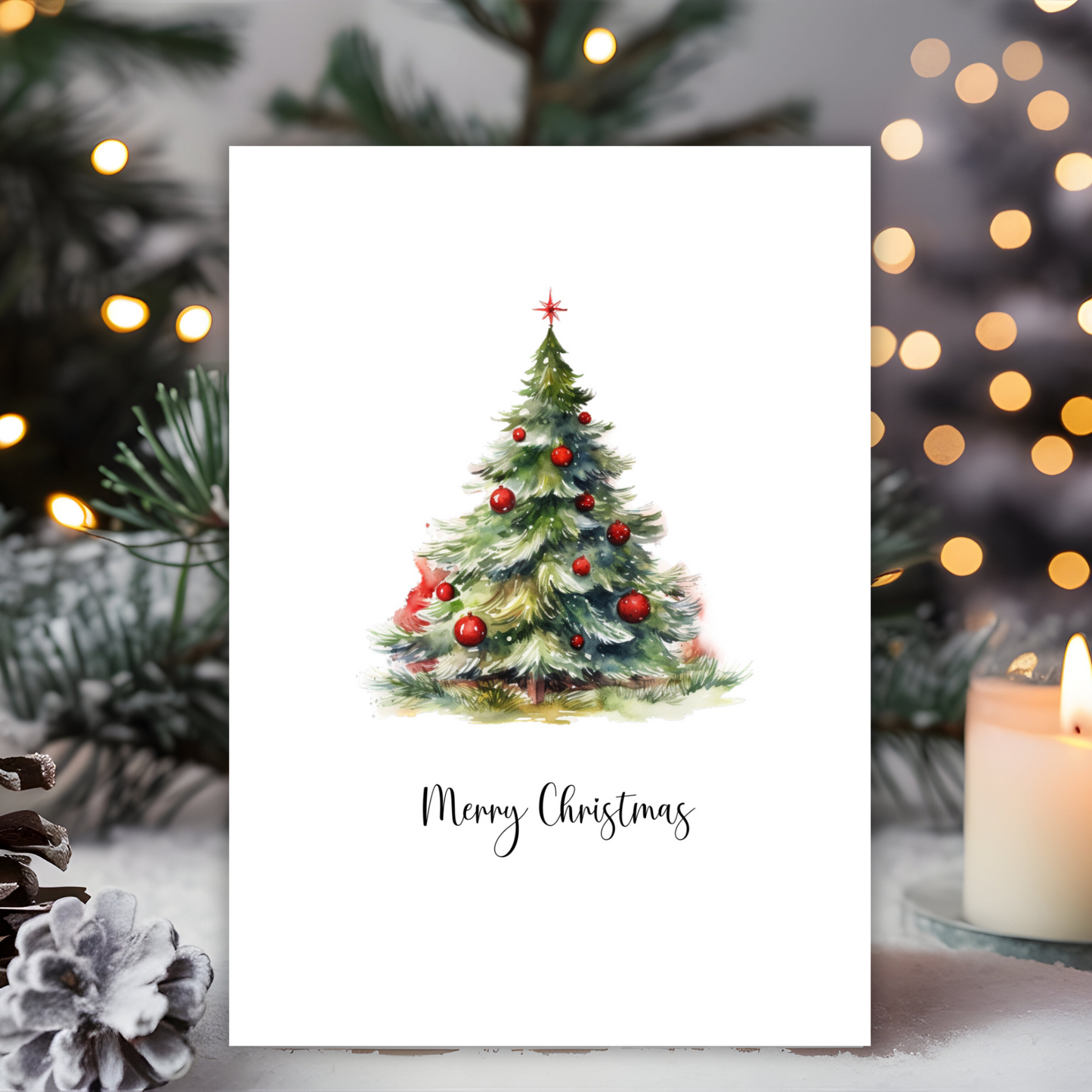 Printable Christmas Card - Christmas Tree