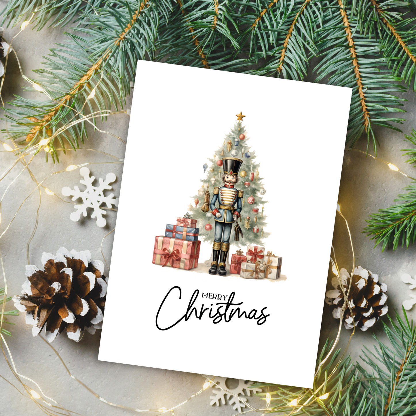 Printable Christmas Card - Nutcracker