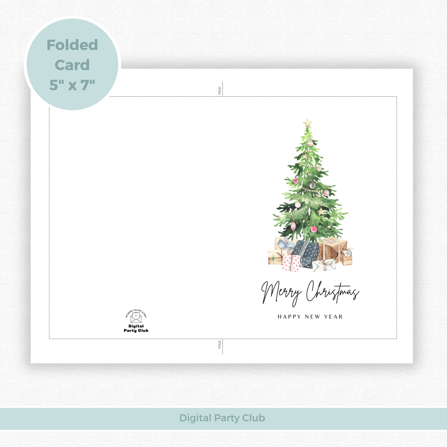 Printable Christmas Card - Christmas Tree