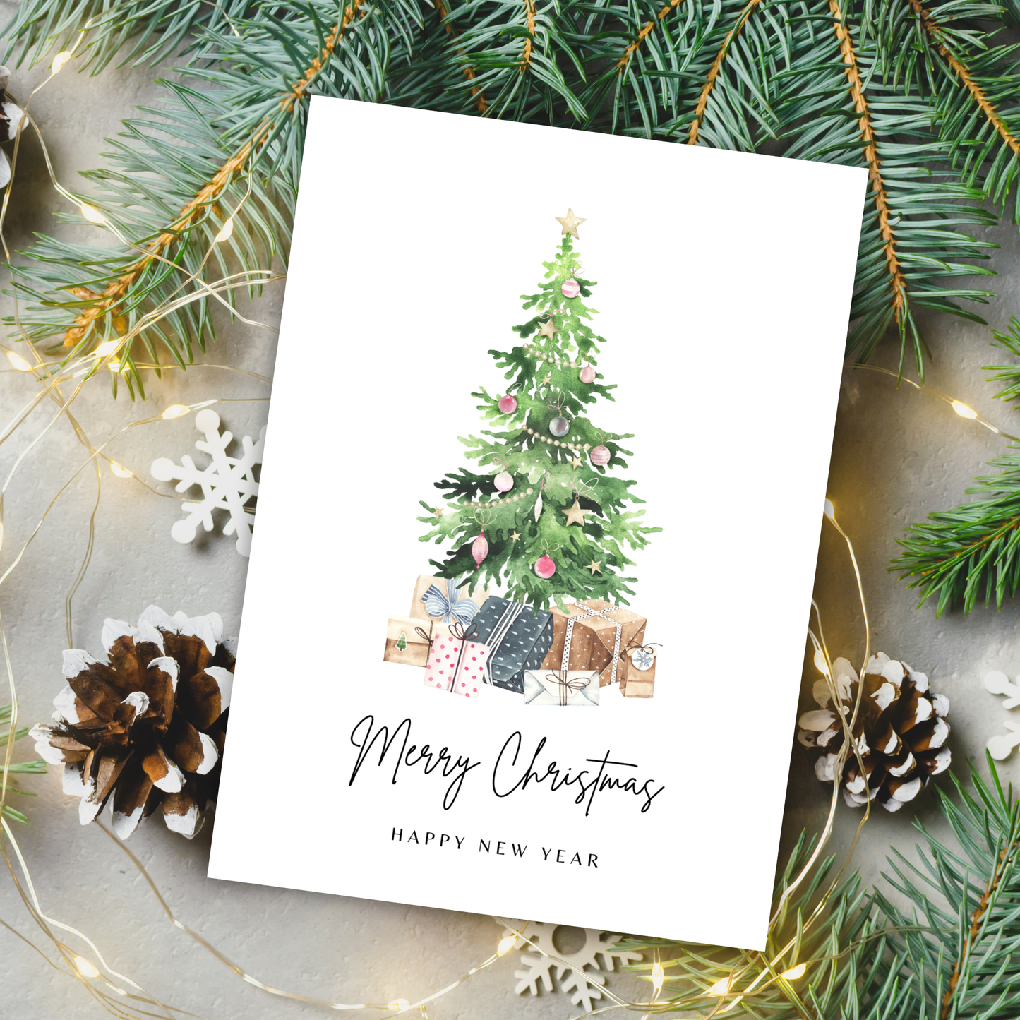 Printable Christmas Card - Christmas Tree