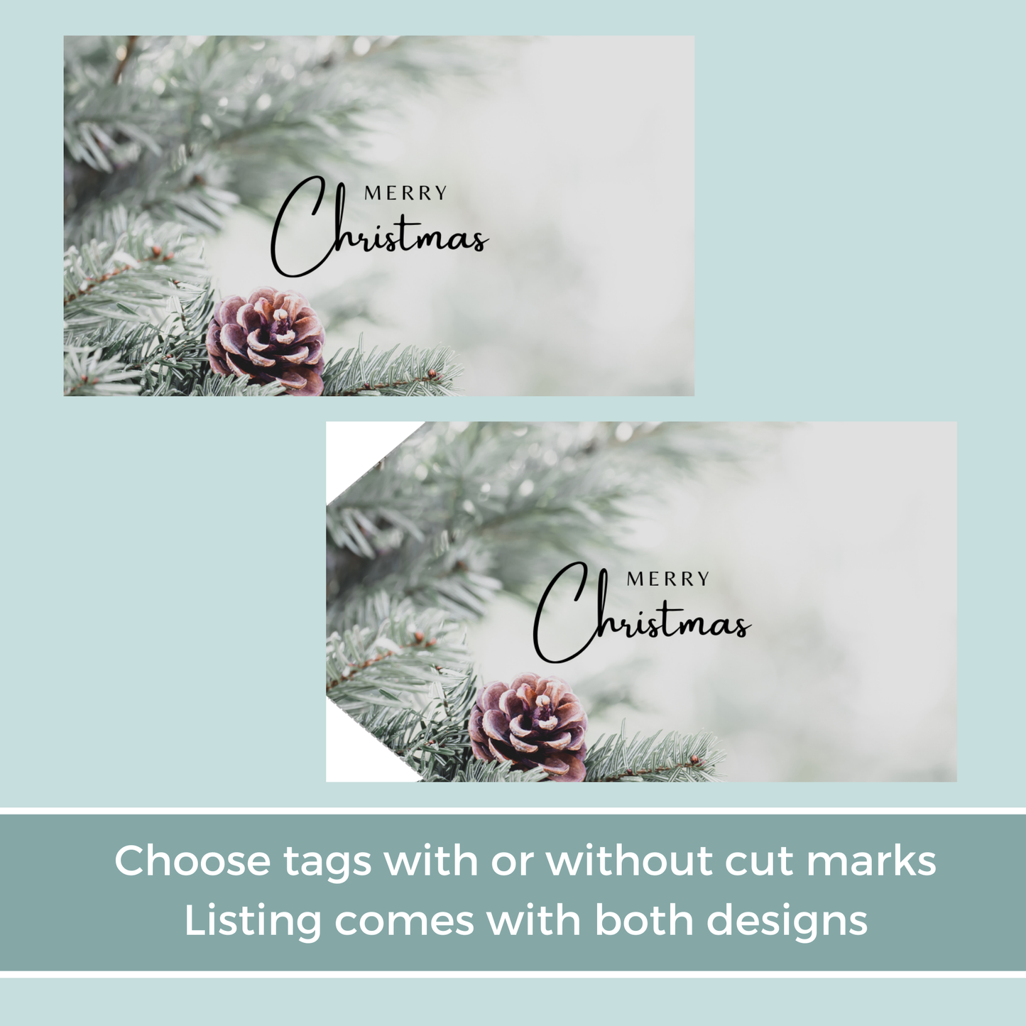 Printable Christmas Gift Tag - Winter Scene