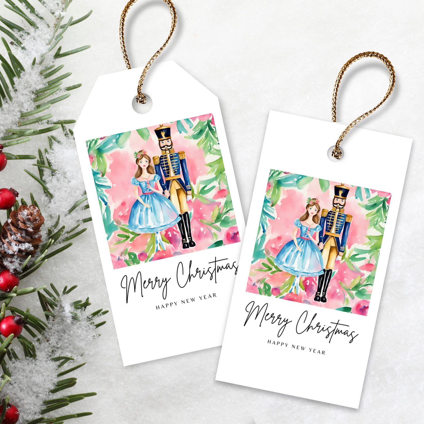 Printable Christmas Gift Tag - Nutcracker