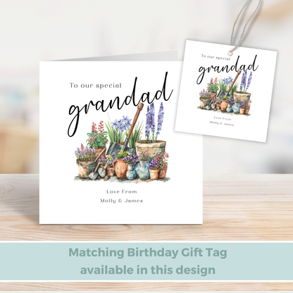 Editable Birthday Card - Grandad
