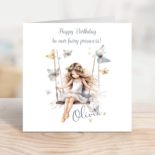 Editable Birthday Card - Fairy