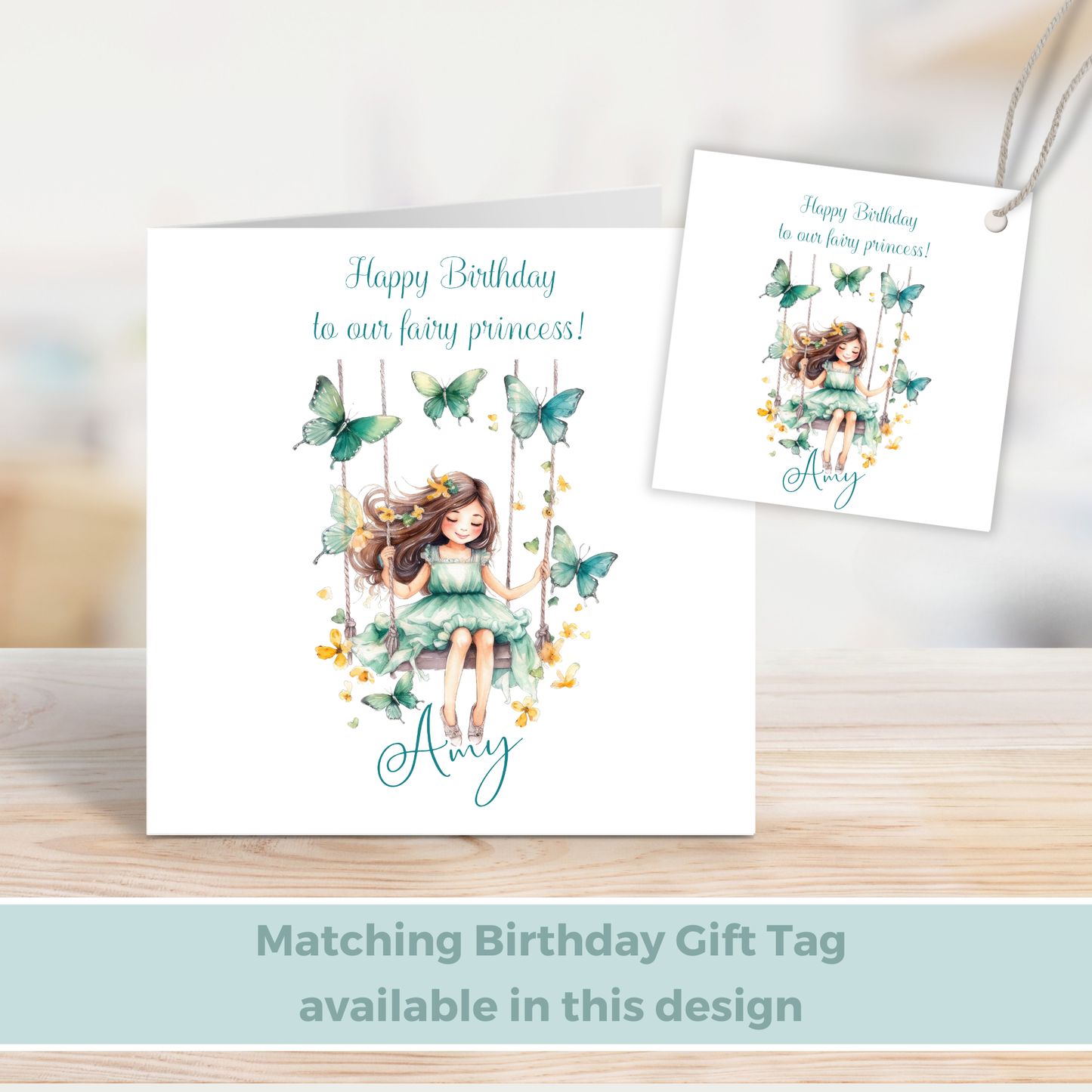 Editable Birthday Card - Fairy
