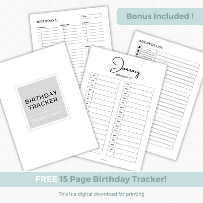 Editable Monster Birthday Gift Tag for Grandad