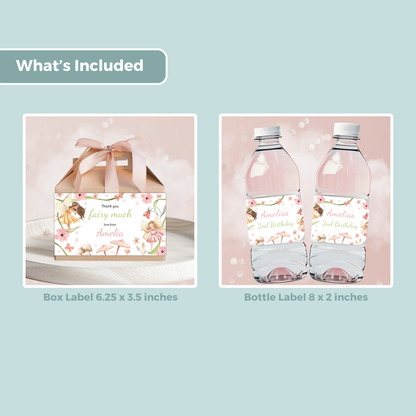 Editable Birthday Bundle - Fairy
