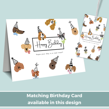 Printable Birthday Gift Tag - Cute Dogs