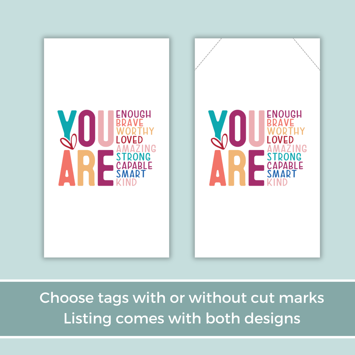 Printable Birthday Gift Tag - You Are Enough