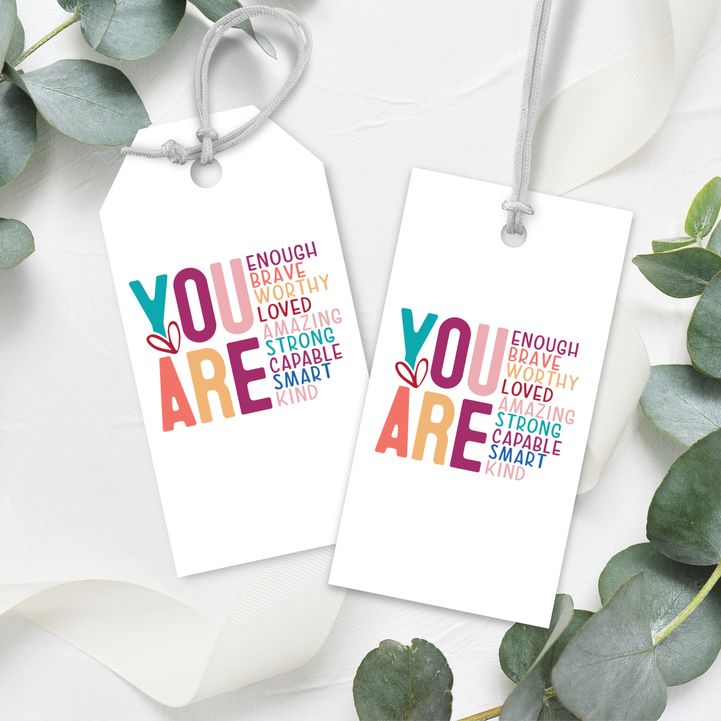 Printable Birthday Gift Tag - You Are Enough