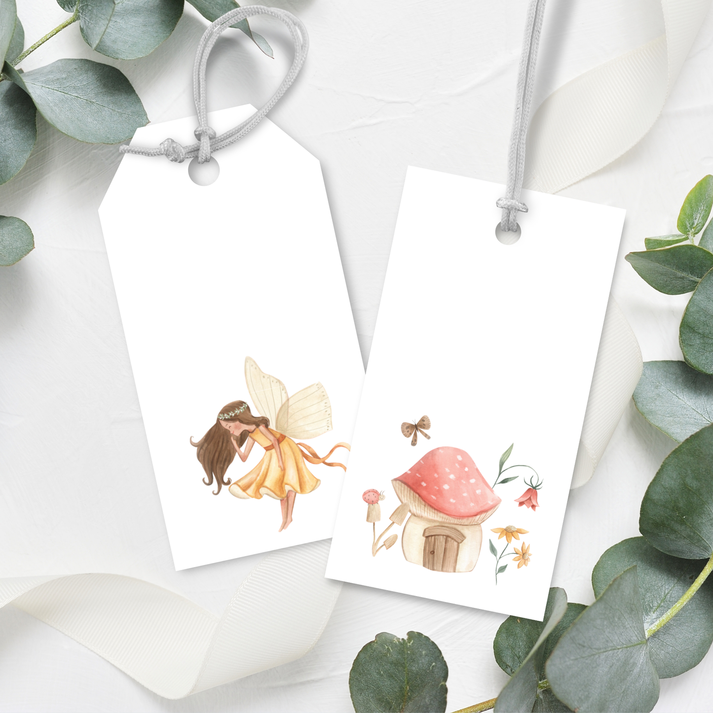 Printable Birthday Gift Tag Bundle - Fairy