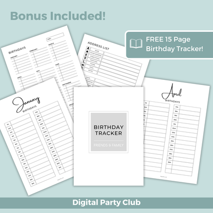 Printable Birthday Gift Tag Bundle - Selection of Best Sellers