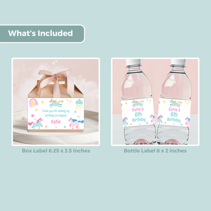 Editable Birthday Bundle - Unicorn