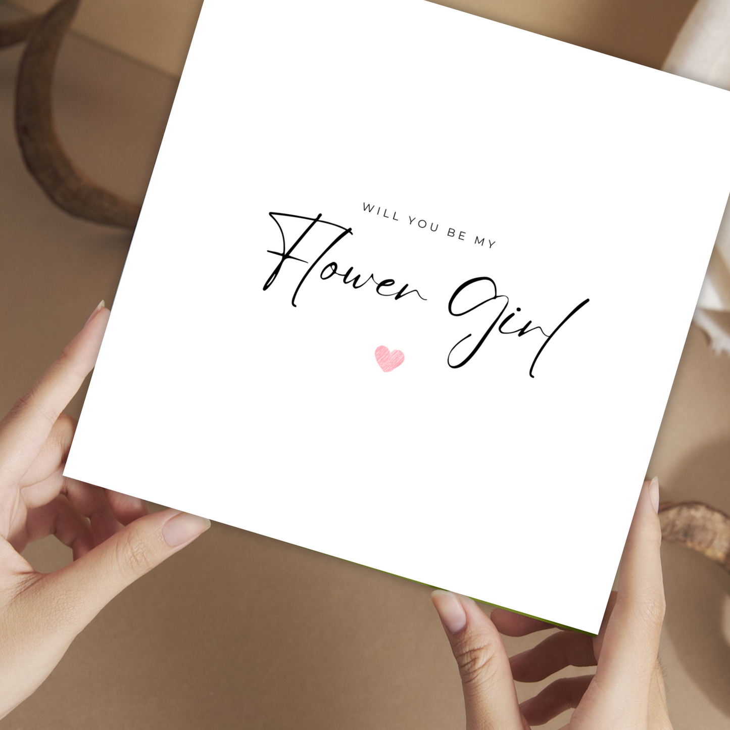 Printable Wedding Card - Will You Be My Flower Girl