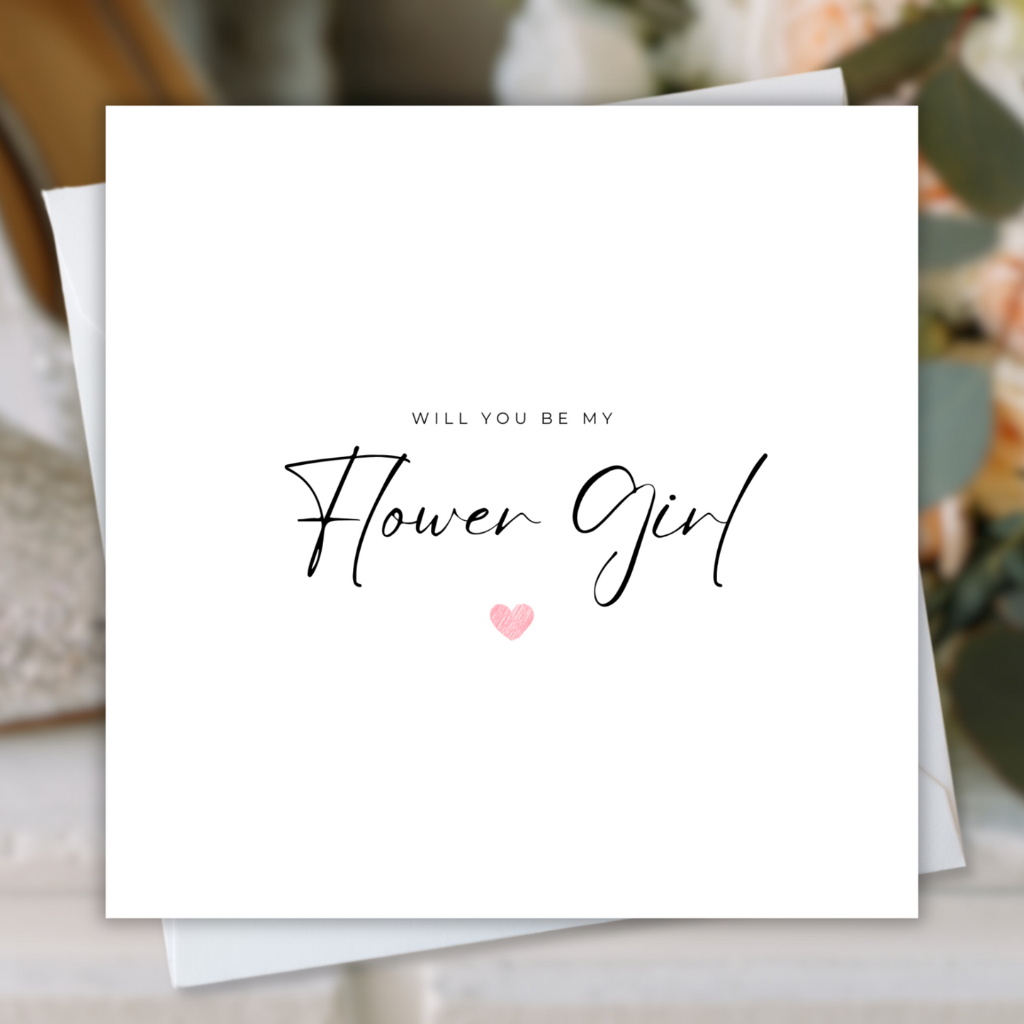 Printable Wedding Card - Will You Be My Flower Girl